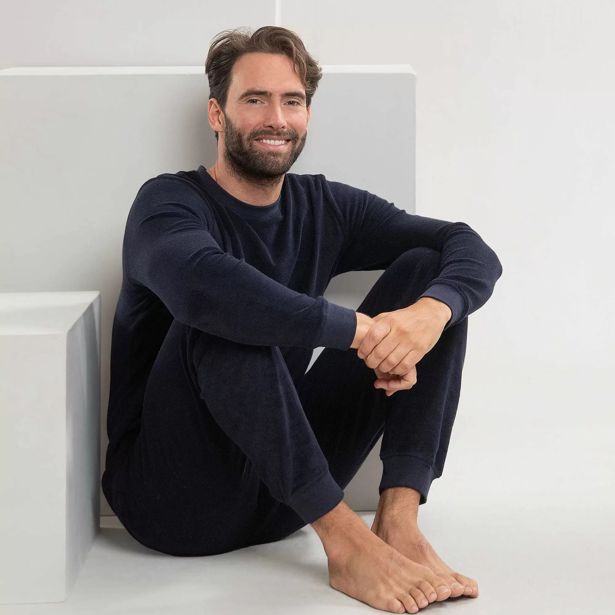 LIVING CRAFTS Bjorn | Pyjama Terry | Hommes Tenue D'Interieur