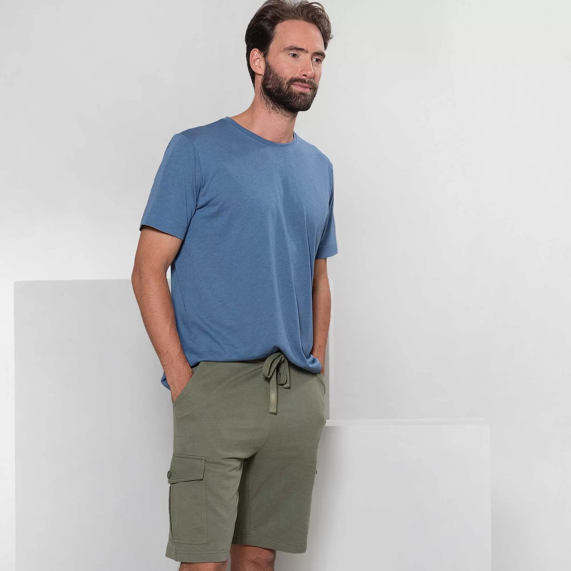 LIVING CRAFTS Manuel | Cargo-Bermudes | Hommes Jeans Et Pantalons