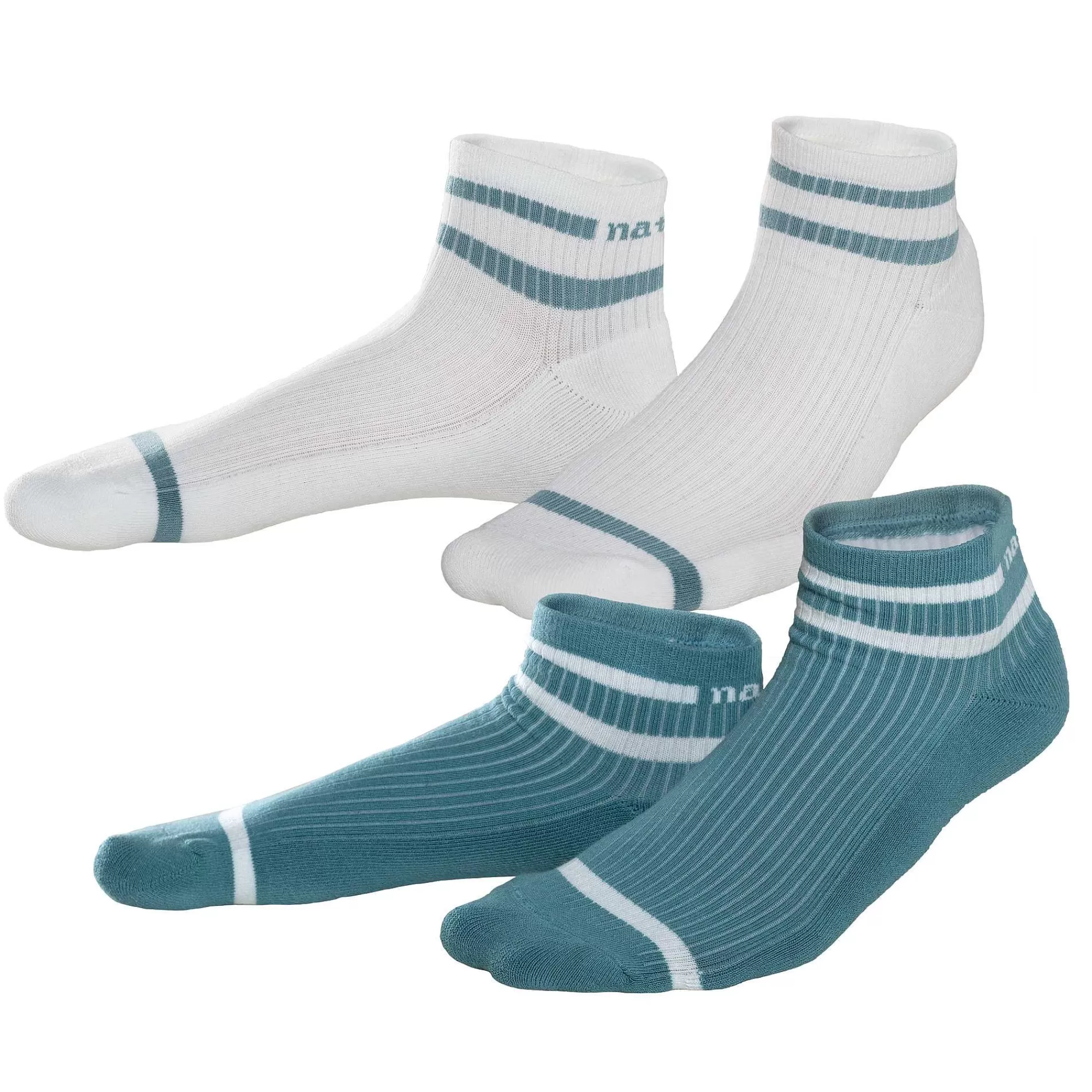 LIVING CRAFTS Orell | Chaussettes Montantes Sneaker, Lot De 2 | Hommes Chaussettes