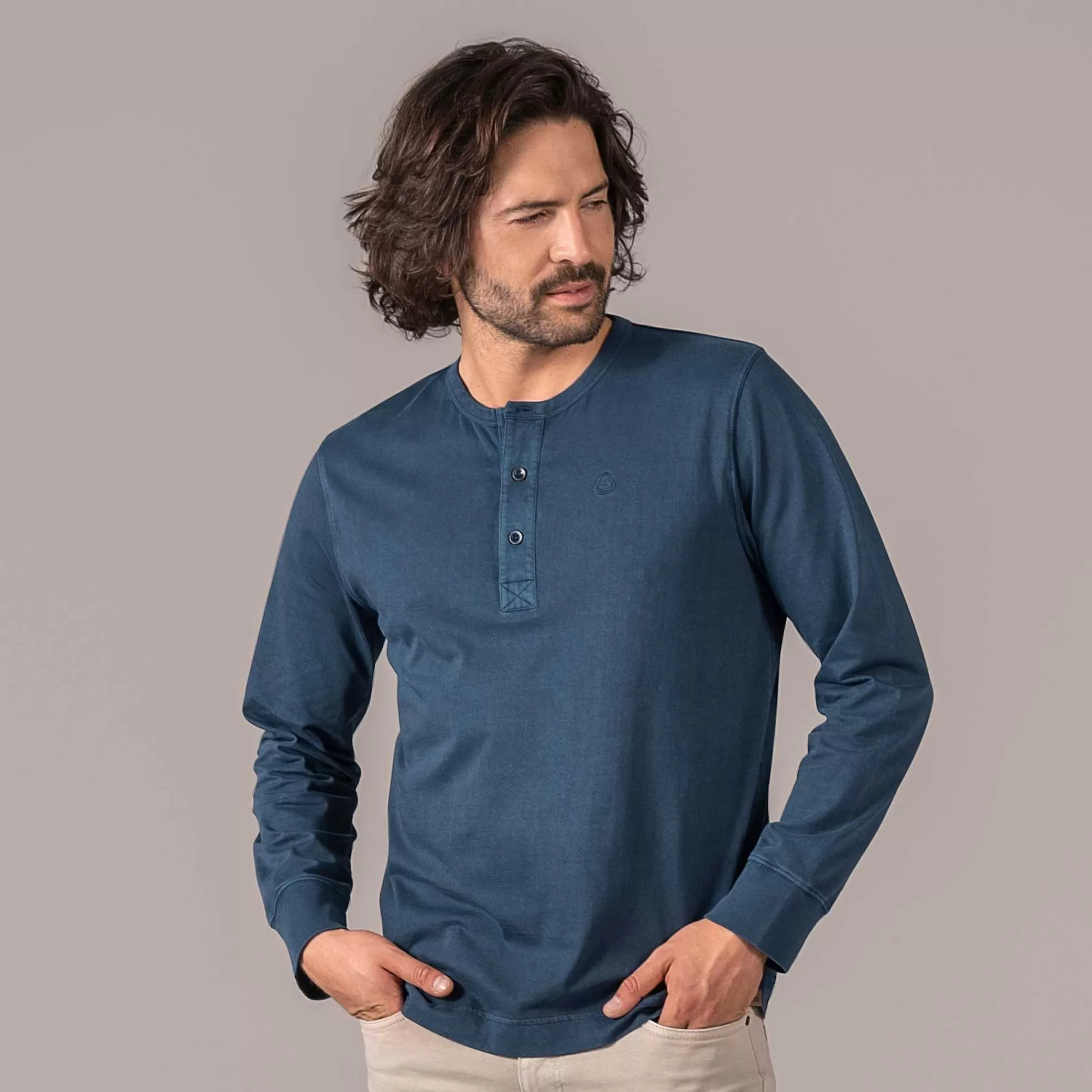 LIVING CRAFTS Paul | Chemise Henley | Hommes Tricots Et Sweat-Shirts